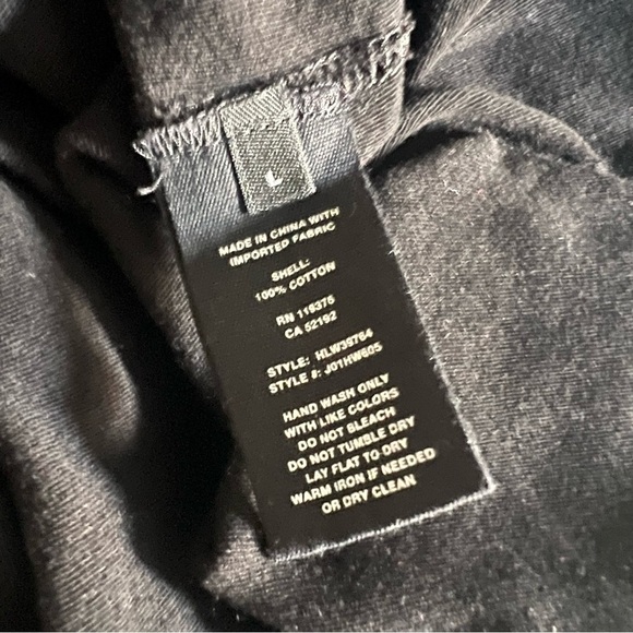 Helmut Lang Black Key Hole Halter Neck MIDI Dress, 100% Thick Cotton, Large - Picture 6 of 6